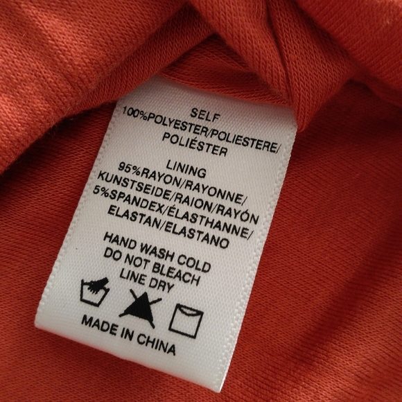 NWOT Sunday In Brooklyn XXS Ridged Orange Sleeveless Dress - Picture 10 of 17